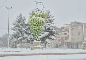 بارش اولین برف زمستانی در ابهر