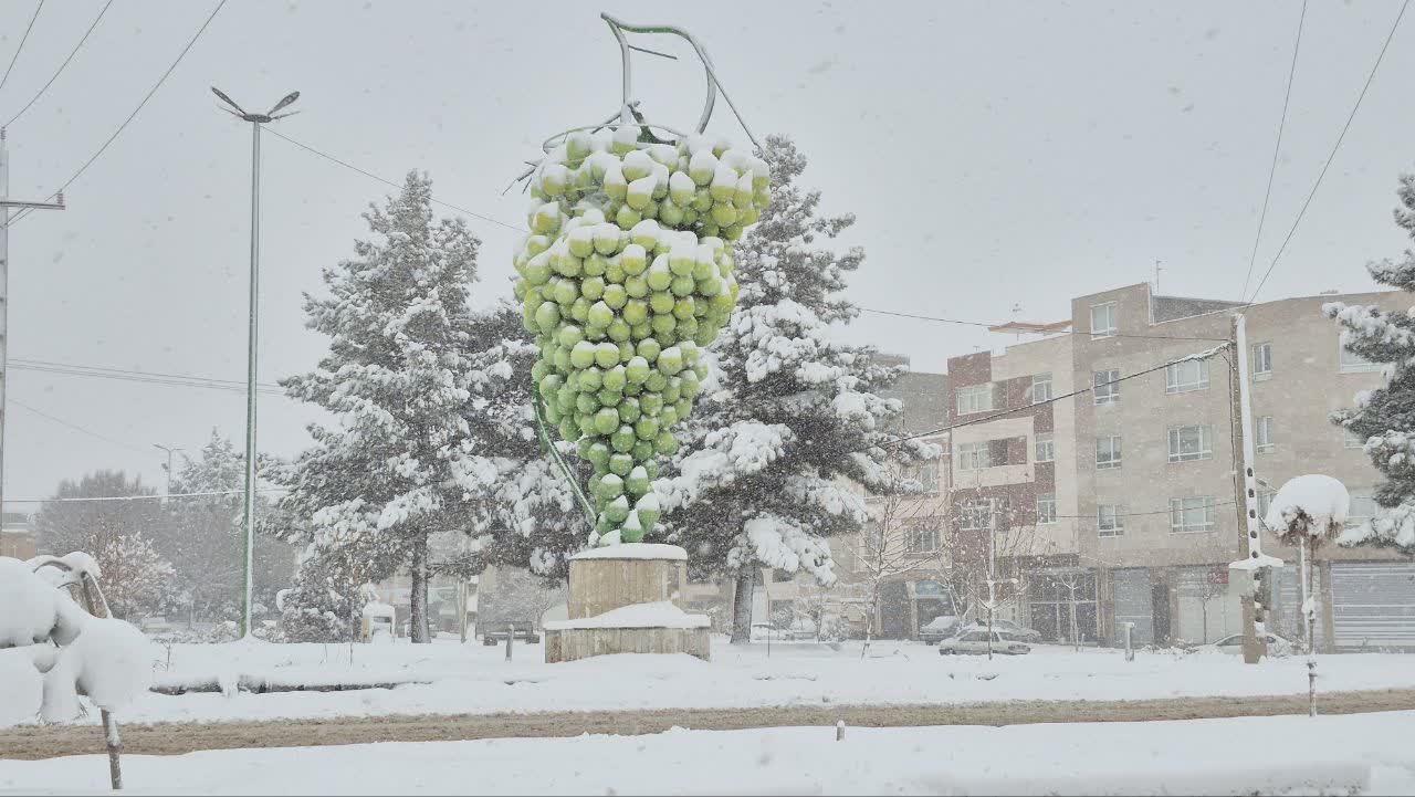 بارش اولین برف زمستانی در ابهر