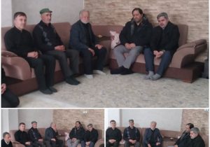 دیدار مسئولان قضایی ابهر با خانواده شهید والا مقام جواد شریفی