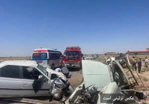 واژگونی مرگبار پژو پارس در جاده قیدار – ابهر مرگ ۲ جوان را رقم زد