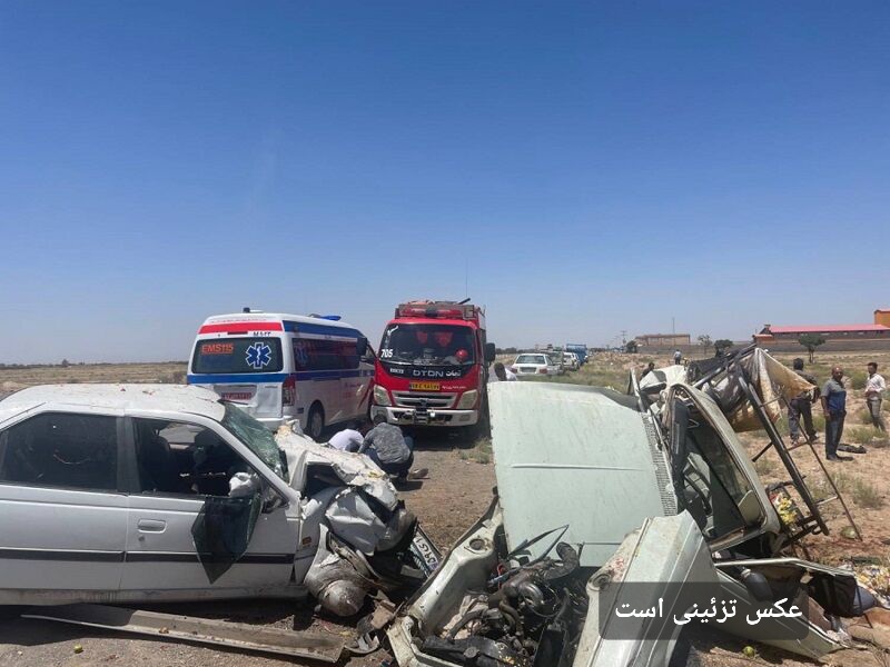 واژگونی مرگبار پژو پارس در جاده قیدار – ابهر مرگ ۲ جوان را رقم زد