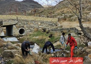 پاکسازی نوروزی طبیعت هیدج با همت دوستداران محیط‌زیست